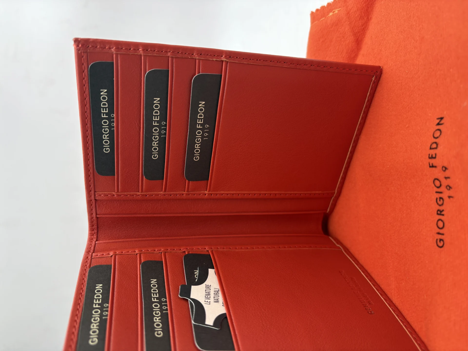 ORANGE PASSPORT HOLDER